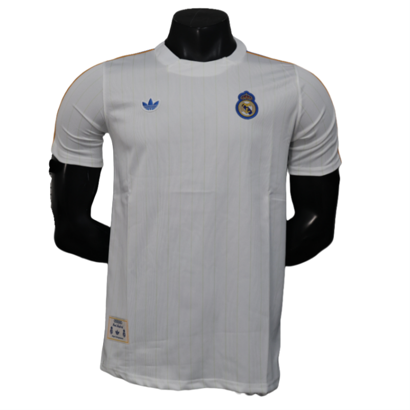 2025-26 Mens Real Madrid  Player casual style white soccer jersey