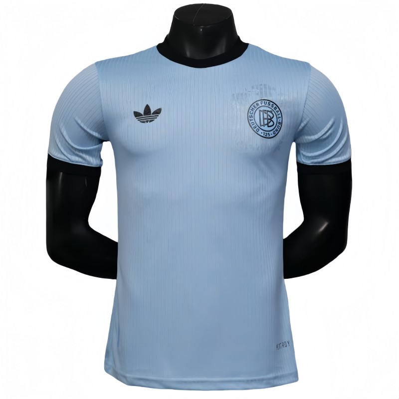 2025-26 Mens Germany 125th Anniversary Light Blue Goalkeeper Player Soccer Jersey