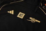 2025/26 Mens Arsenal black  hoodie Tracksuit