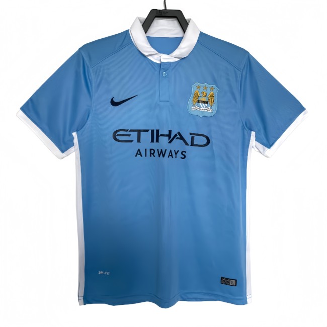 2015-16 Mens  Manchester City Retro Home soccer Jersey