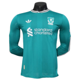 2025-26 Mens LIV third away Long Sleeve Player Version Soccer Jersey