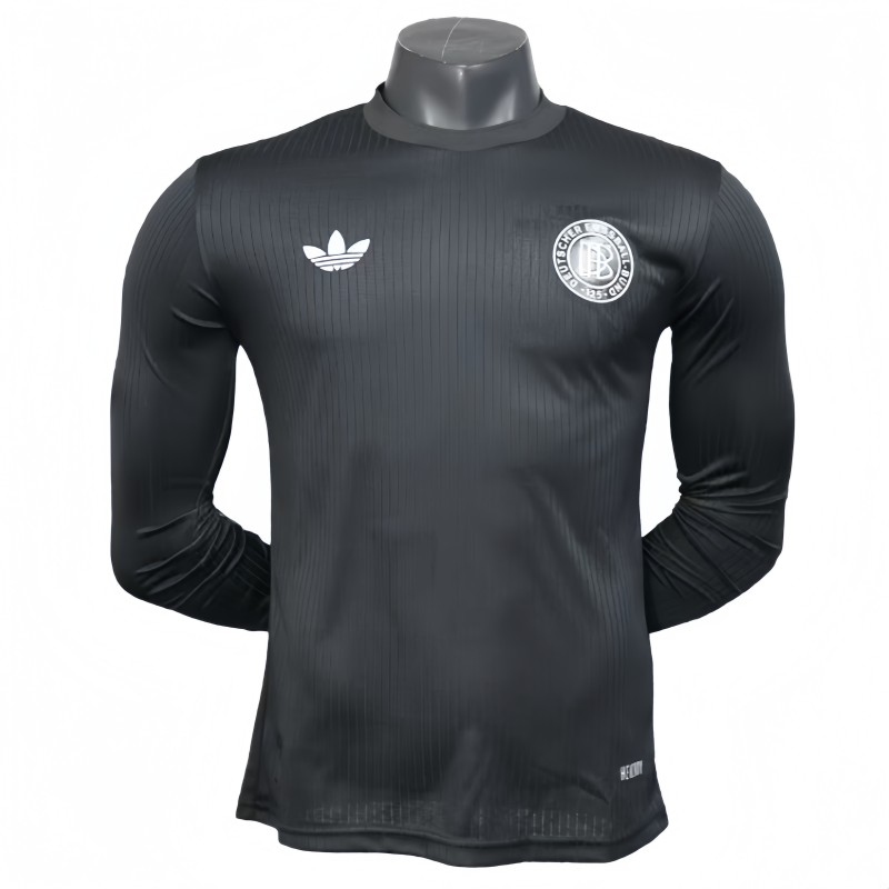 2025-26 Mens Germany  Player 125th Anniversary black  Long Sleeve Soccer Jersey