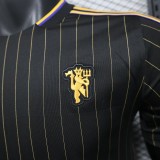 2025-26  Mens Manchester United casual style black Player  Soccer Jersey