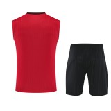 2025-26 Mens Flamengo red vest short training suit