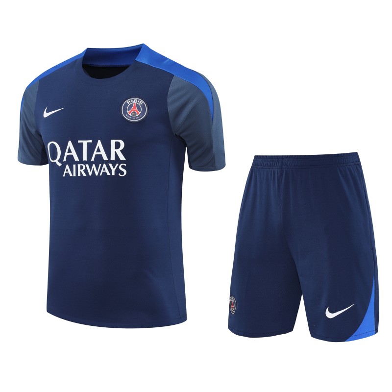 2025/26 Mens PSG Upper Blue short training suit