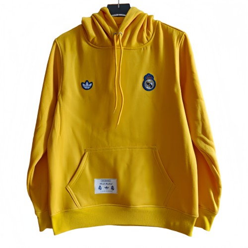 2025-26 Mens Real Madrid Yellow Hoodie Jersey
