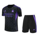 2025-26 Mens Real Madrid black Training Short Suit