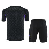 2025-26 Mens Real Madrid black Training Short Suit