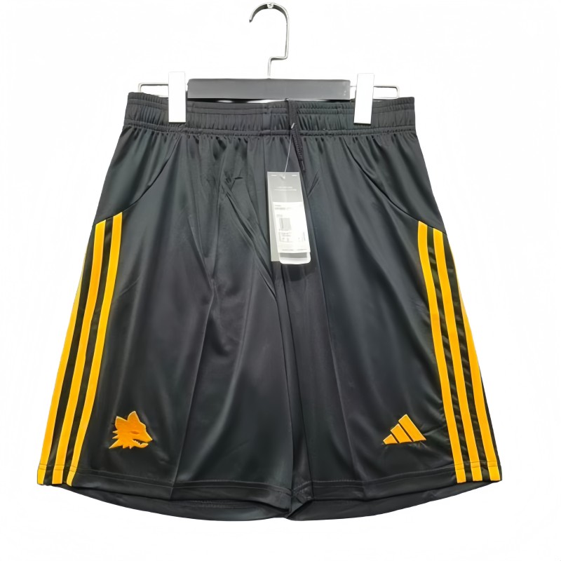 2025-26 Mens Roma  away black Shorts Pants