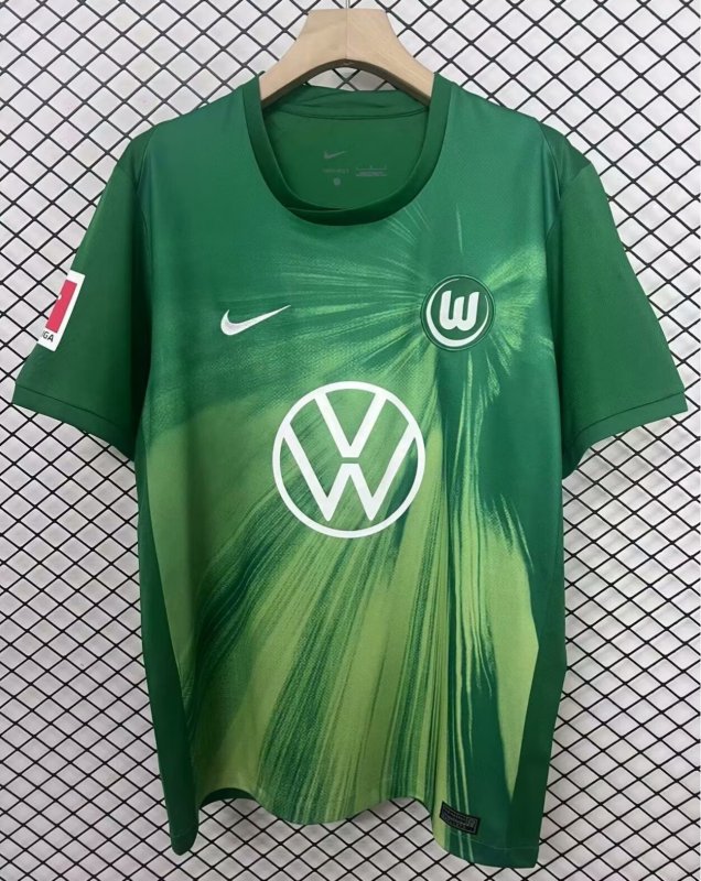 2025-26 Mens Wolfsburg Home Fans Soccer Jersey