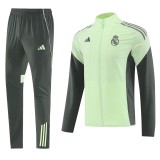 2025-26 Mens Real Madrid Light green windbreaker suit