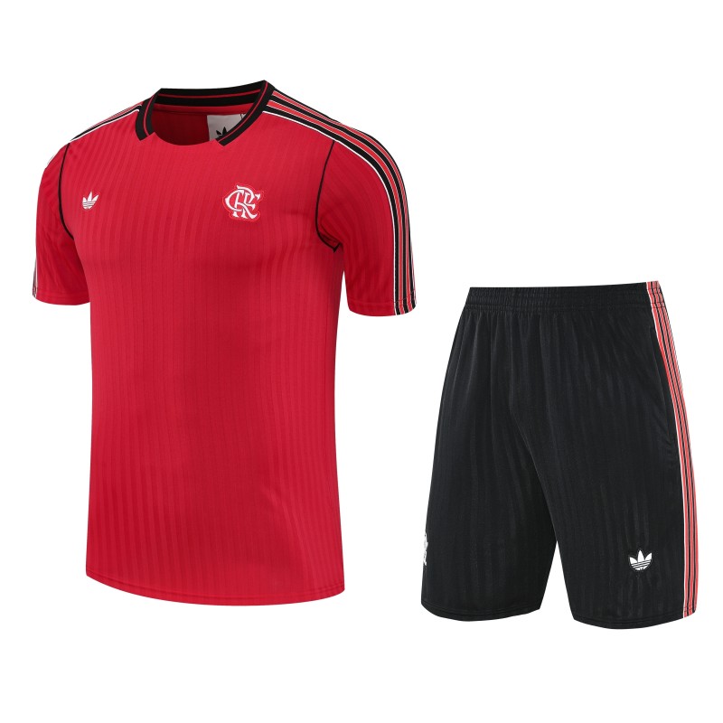 2025-26 Mens Flamengo red short training  jersey