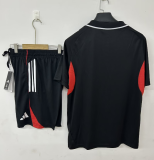 2025-26 Mens Benfica  black polo Training Short Suit