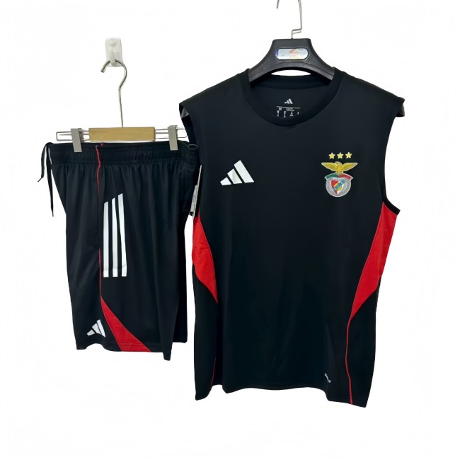 2025-26 Mens Benfica black vest short training suit