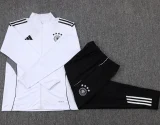 2025-26 Mens Germany White Kids Half Pull Tracksuit