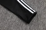 2025-26 Kids Germany Black  Half Pull Tracksuit
