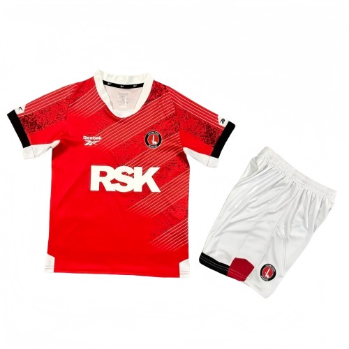 2025-26 Kids Charlton Athletic Home red Fans Soccer Jersey