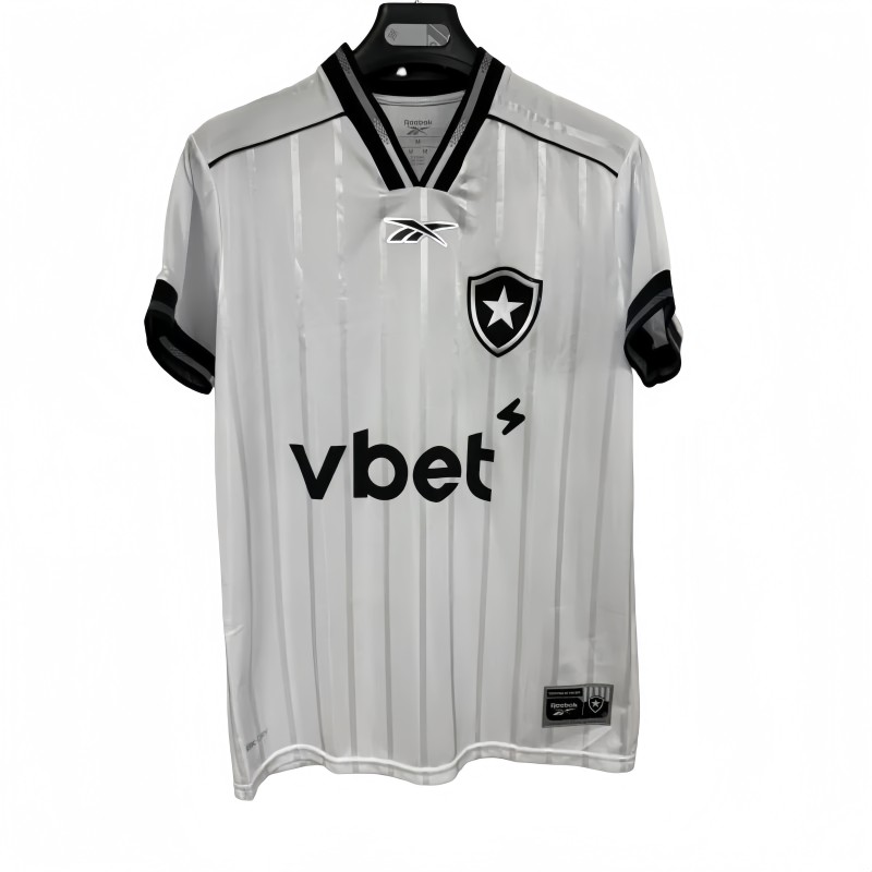 2025-26 Mens Botafogo Third Away White Soccer Jersey