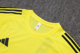 2025-26 Mens Real Madrid yellow Training Short Suit
