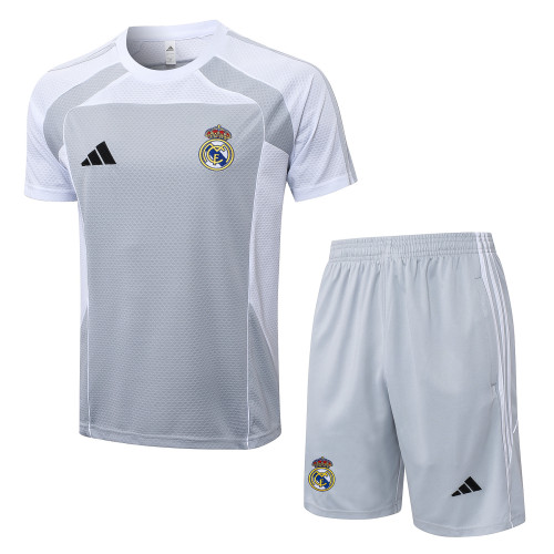 2025-26 Mens Real Madrid grey Training Short Suit