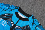 2025-26 Mens  Napoli half-pull blue Tracksuit