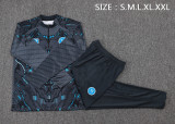 2025-26 Mens  Napoli half-pull Dark gray inkjet Tracksuit