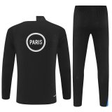 2025-26 Mens PSG black Jacket Tracksuit suit