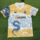 2025-26 Mens  Porto Yellow Blue Dragon Special Edition Soccer Jersey