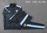 2025-26 Mens Argentina dark gray Retro version  Jacket Tracksuit