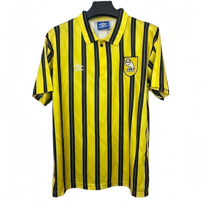 1992 Sheffield Wednesday Retro Away Yellow Soccer Jersey