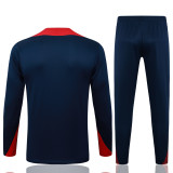 2025-26 KIDS  PSG Paris Baolan color half pull Tracksuit suit