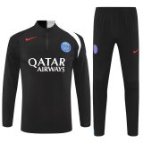 2025-26 Mens PSG black Jacket Tracksuit suit