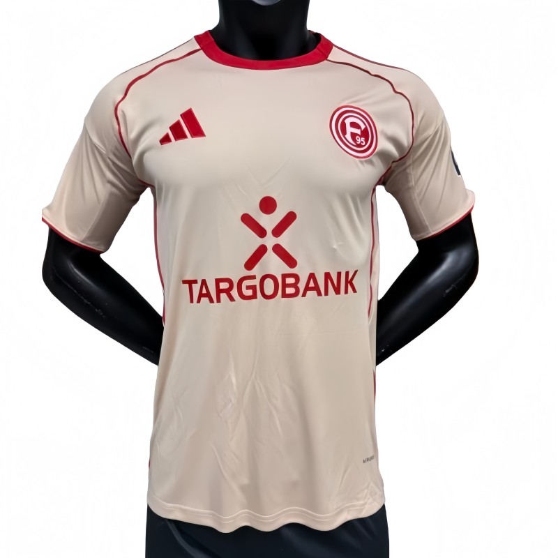 2025-26 Mens Fortuna Dusseldorf yellow Player version Soccer Jersey