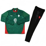 2025-26 Mens AC Milan Green half-pull Training suit