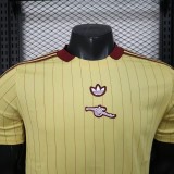 2025-26 Mens Arsenal yellow Player version soccer Jersey