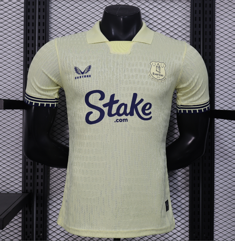 2025-26 Mens Everton third away yellow  Player version Soccer Jersey