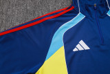 2025-26 Kids Arsenal Royal blue Half Pull Tracksuit