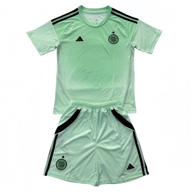 2025-26 Kids Celtic goalkeeper  green soccer jersey