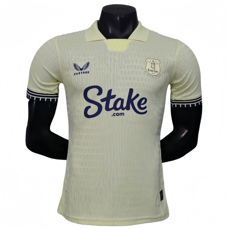 2025-26 Mens Everton third away yellow  Player version Soccer Jersey