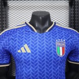 2026-27 Mens Italy home  Player version  blue soccer jersey
