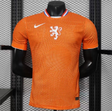 2025-26  Mens Netherlands Player  home orange soccer jersey