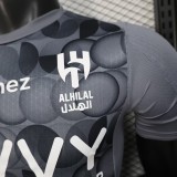 2025-26 Mens Al-Hilal third away  grey Player version soccer jersey