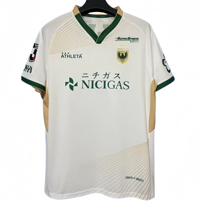 2025-26 Mens Tokyo Verdy away white Fans Soccer Jersey