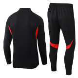2025-26 Kids Benfica black half-pull Training suit