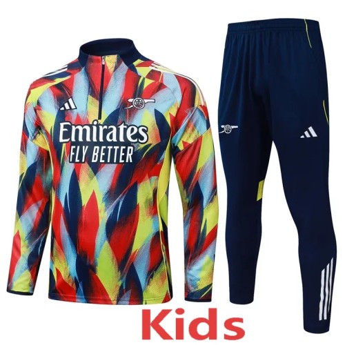 2025-26 Kids Arsenal Colour Half Pull Tracksuit