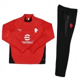 2025-26 Mens AC Milan red half-pull Training suit