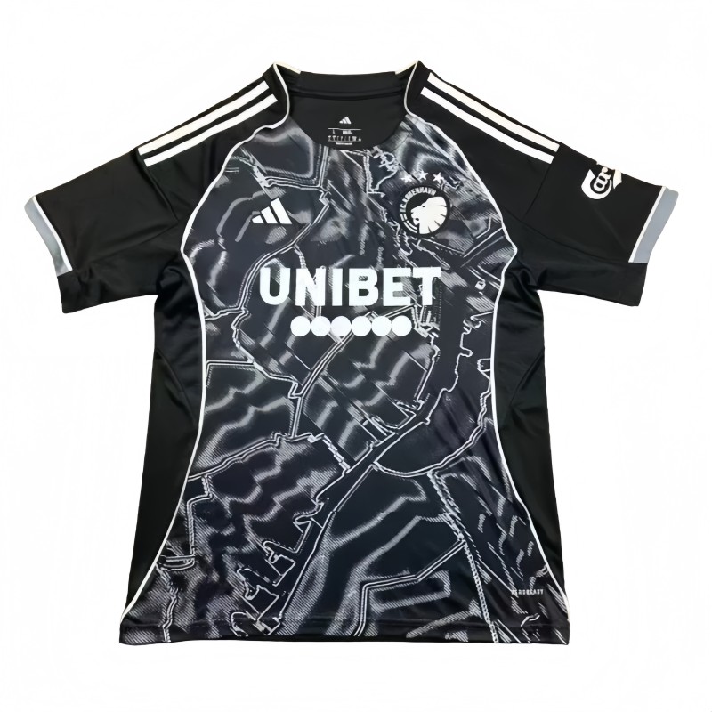 2025-2026 Mens FC Copenhagen Away Black Soccer Jersey