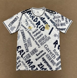 2025-26 Mens Real Madrid  white black  soccer jersey