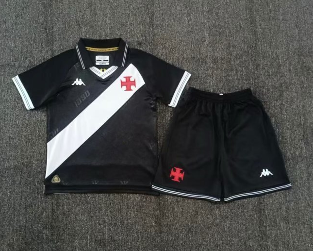 2025-26 Kids Vasco da Gama FC home black soccer Jersey