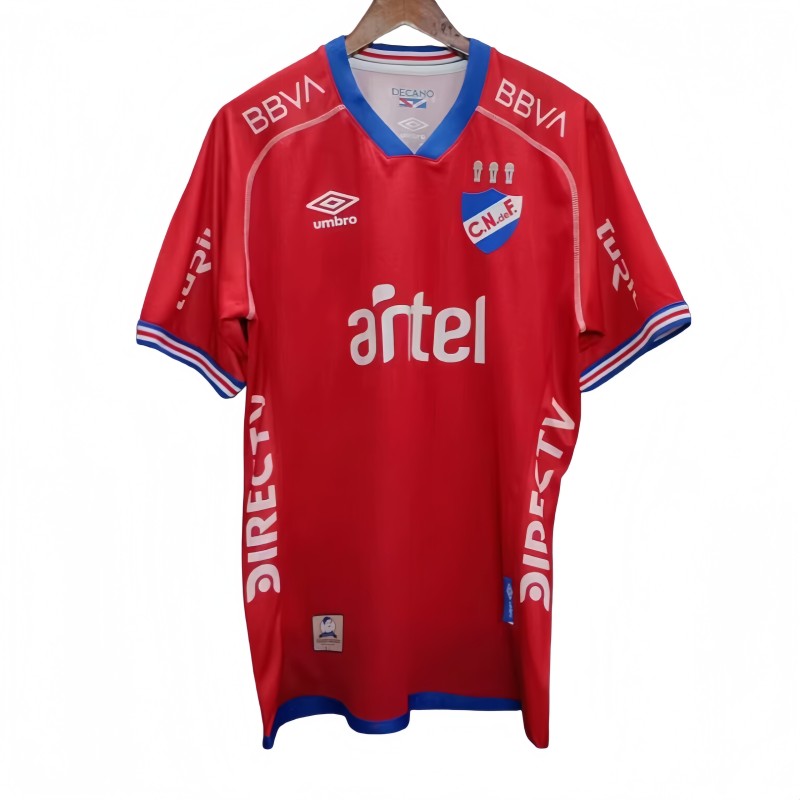 2025-26 Mens Club Nacional away red  soccer jersey